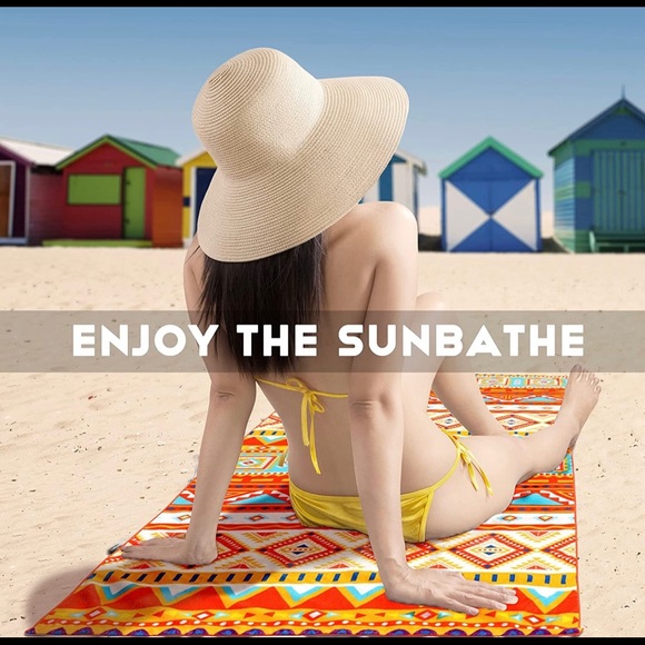 Kismary Beach Towels Oversized,Thick Microfiber Beach Towel 32”x71” - Picture 5 of 6